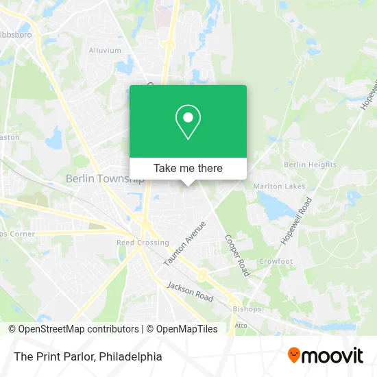 The Print Parlor map