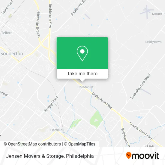 Jensen Movers & Storage map