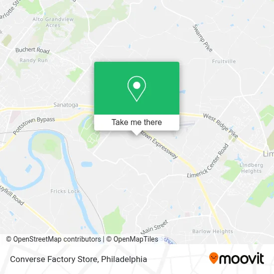 Converse Factory Store map
