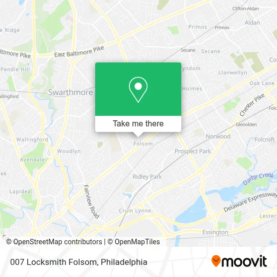007 Locksmith Folsom map