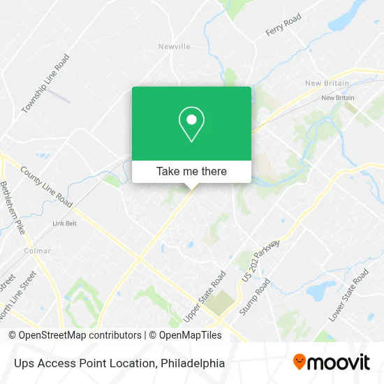 Ups Access Point Location map