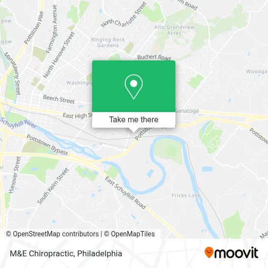 M&E Chiropractic map