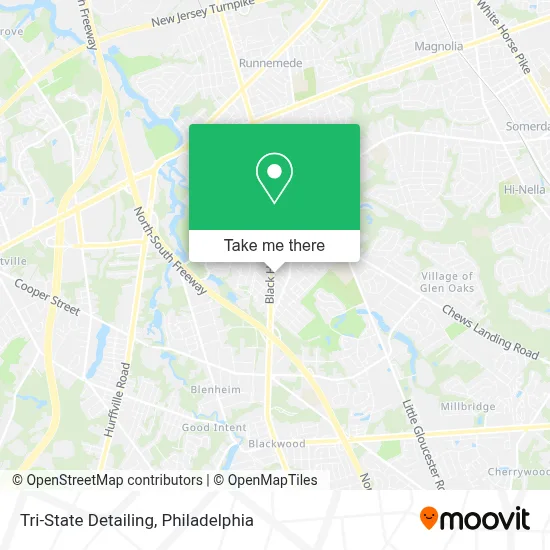 Tri-State Detailing map