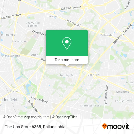 The Ups Store 6365 map