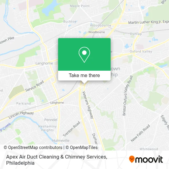 Apex Air Duct Cleaning & Chimney Services map
