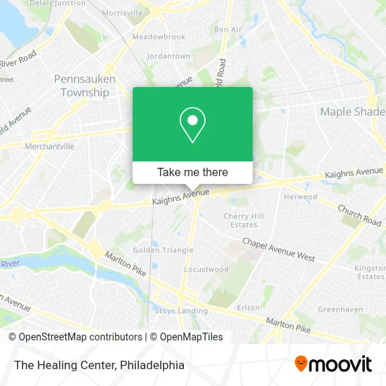 The Healing Center map