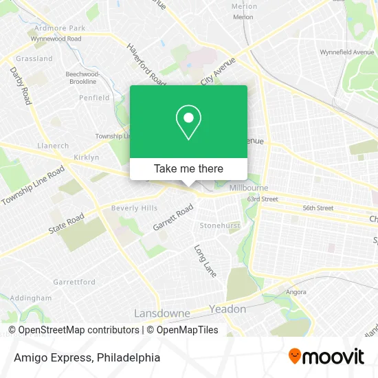 Amigo Express map