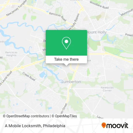 A Mobile Locksmith map