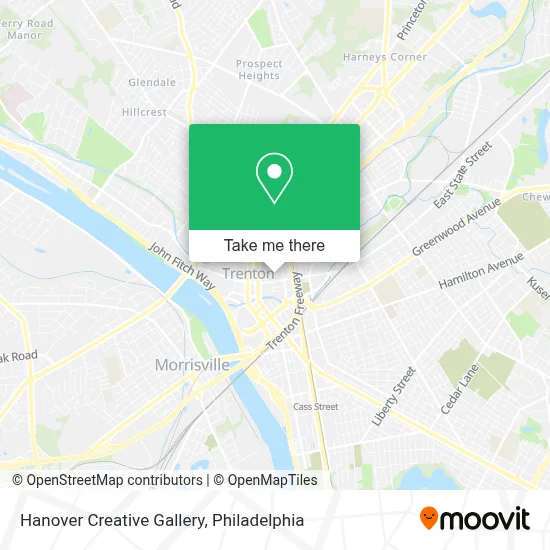 Hanover Creative Gallery map
