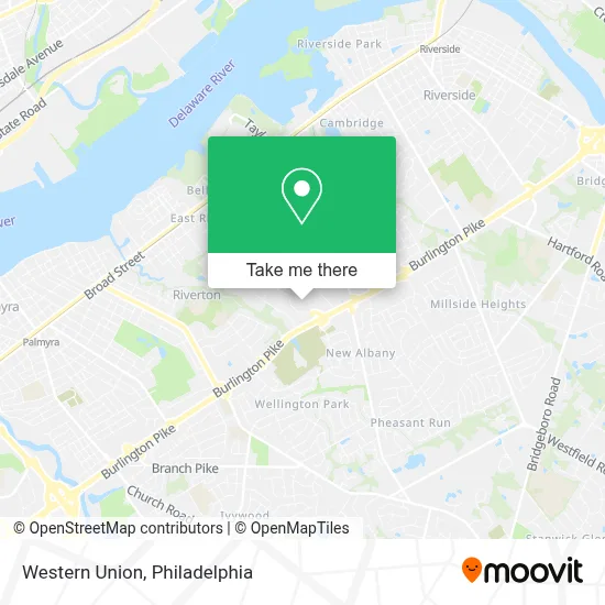 Western Union map