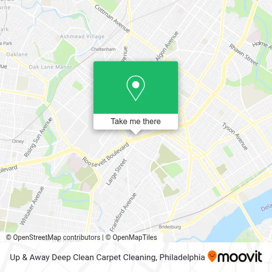 Up & Away Deep Clean Carpet Cleaning map
