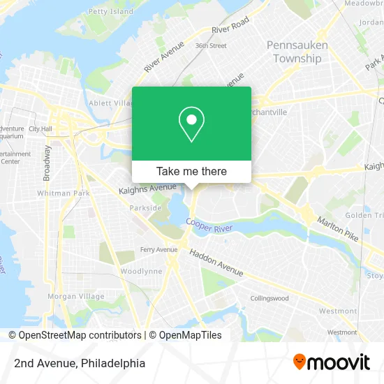 2nd Ave map
