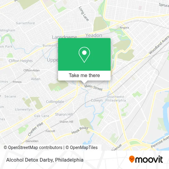 Alcohol Detox Darby map