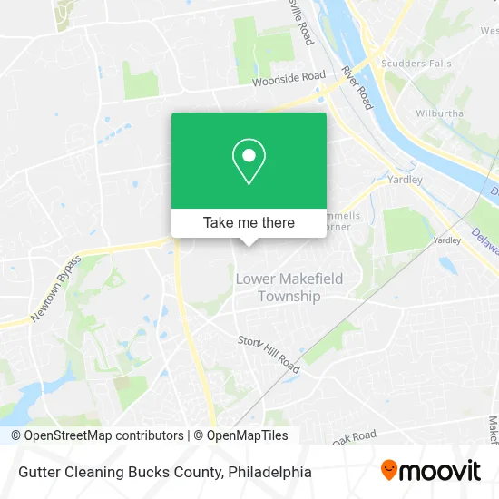 Gutter Cleaning Bucks County map