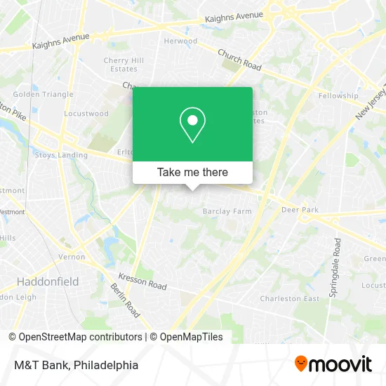 M&T Bank map