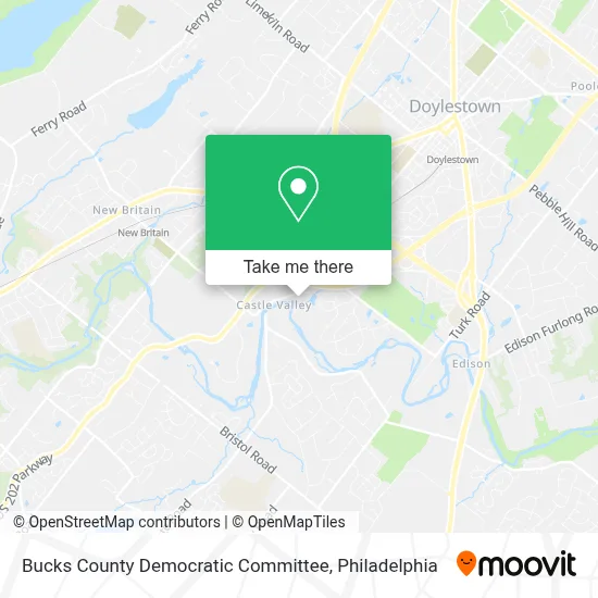 Bucks County Democratic Committee map