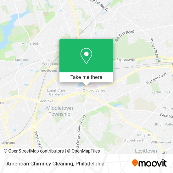 American Chimney Cleaning map