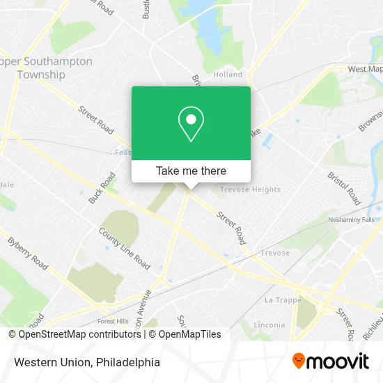 Western Union map