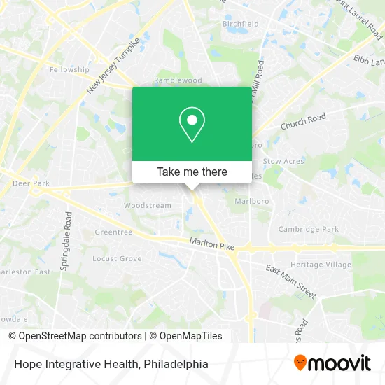 Hope Integrative Health map