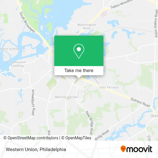 Western Union map