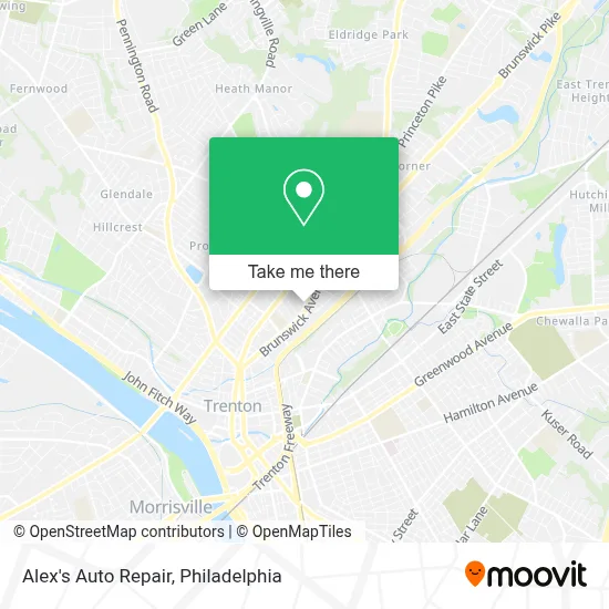Alex's Auto Repair map