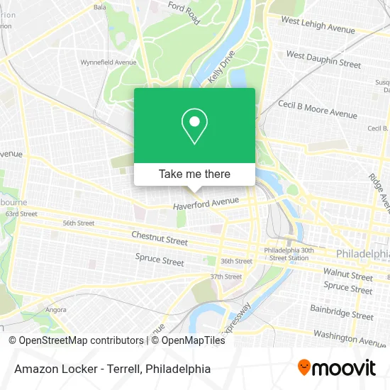 Amazon Locker - Terrell map