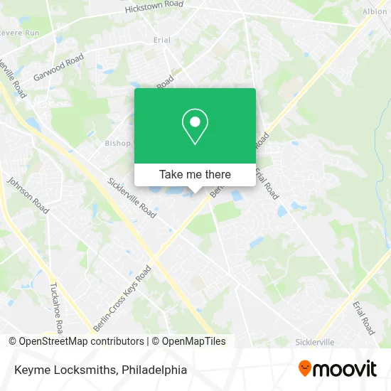 Keyme Locksmiths map