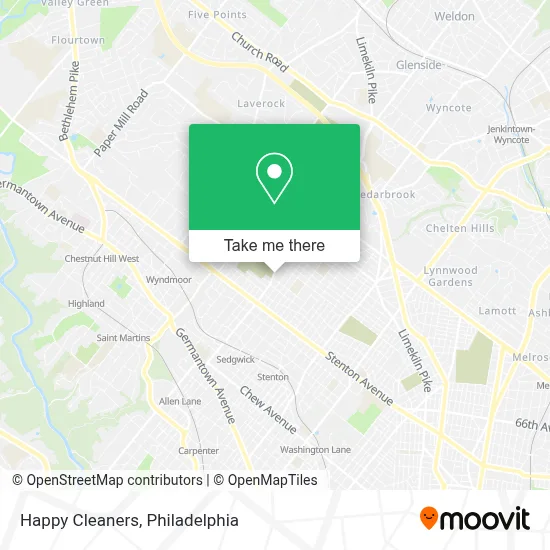 Happy Cleaners map