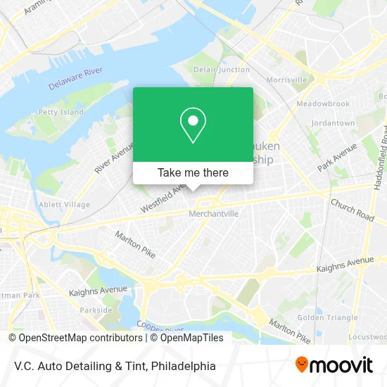 V.C. Auto Detailing & Tint map