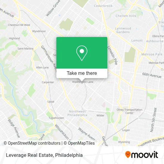 Leverage Real Estate map