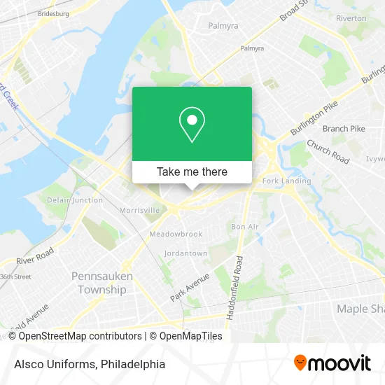 Alsco Uniforms map