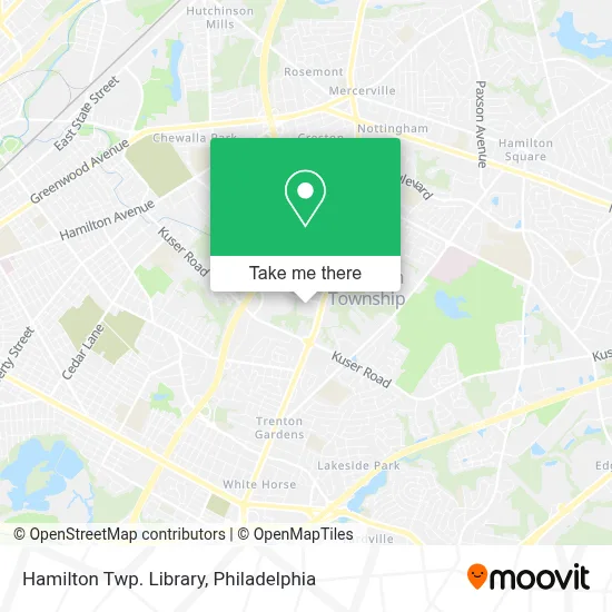 Hamilton Twp. Library map