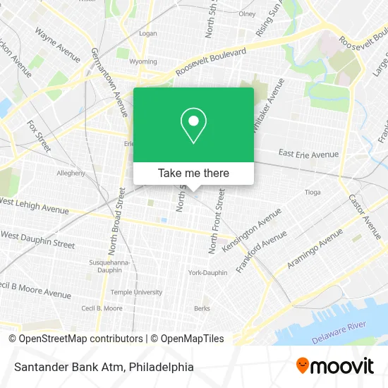Santander Bank Atm map