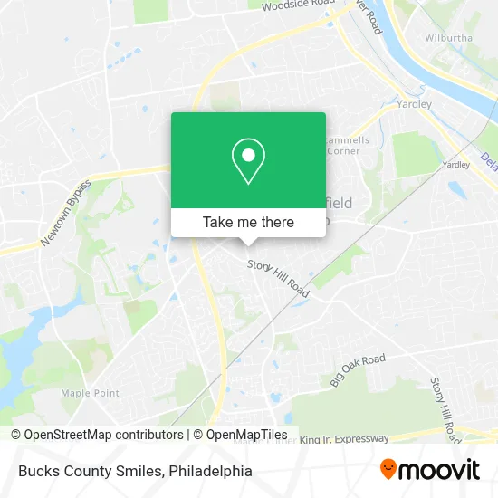 Bucks County Smiles map