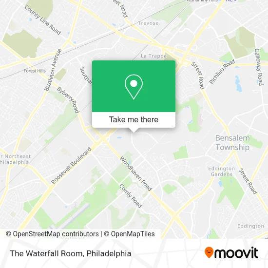 The Waterfall Room map