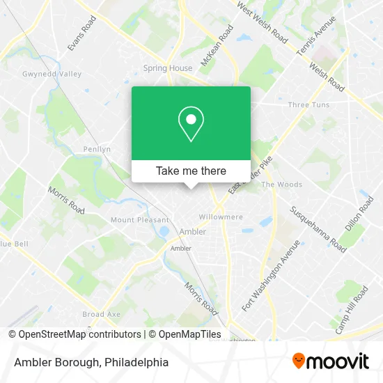 Ambler Borough map