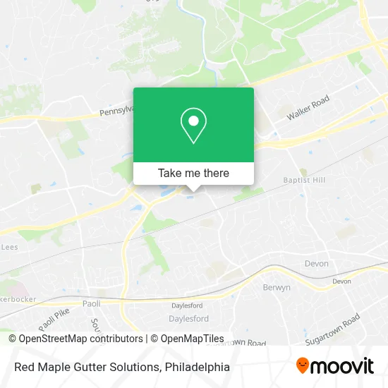 Red Maple Gutter Solutions map