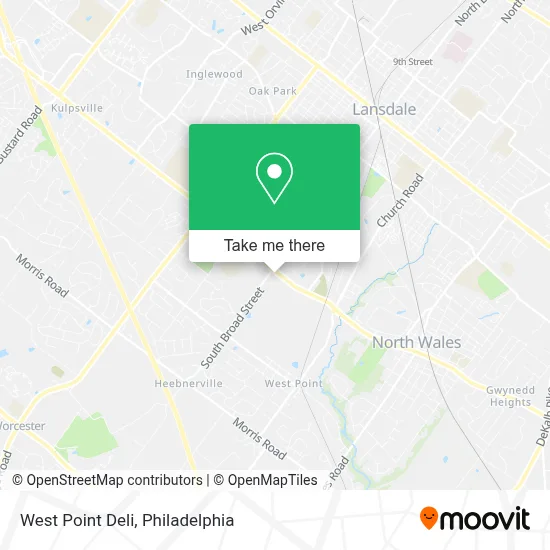 West Point Deli map