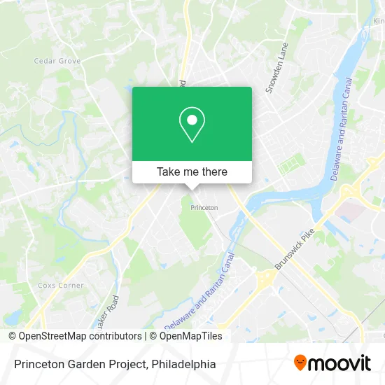 Princeton Garden Project map