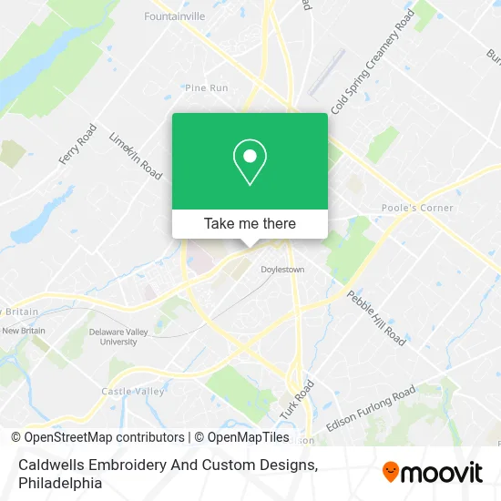 Caldwells Embroidery And Custom Designs map