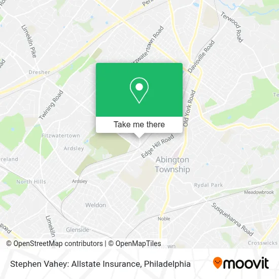 Stephen Vahey: Allstate Insurance map