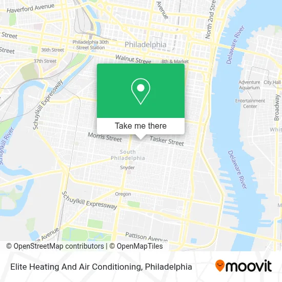 Elite Heating And Air Conditioning map