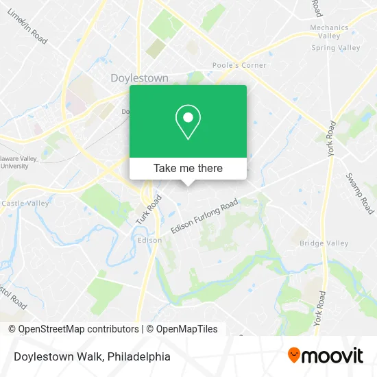 Doylestown Walk map