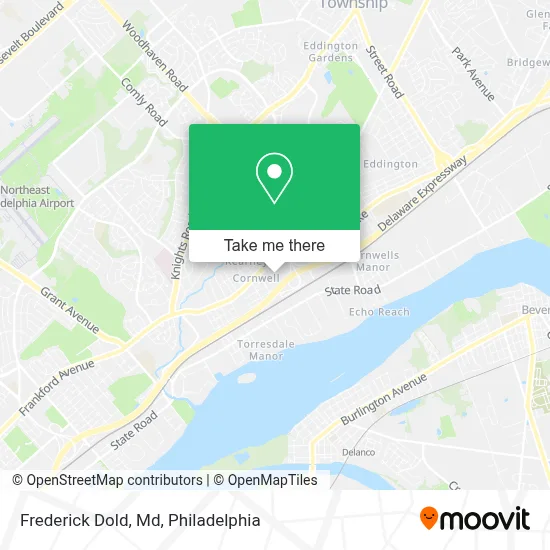 Frederick Dold, Md map