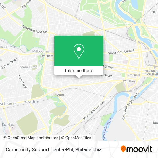 Community Support Center-Phl map