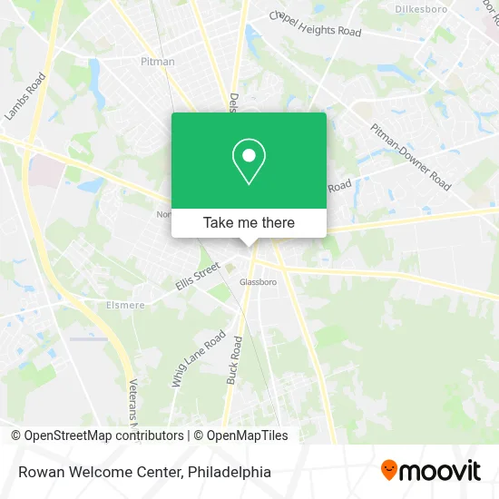 Rowan Welcome Center map