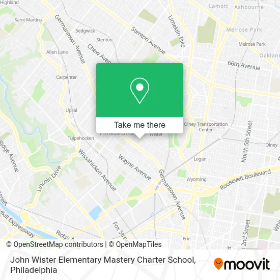 John Wister Elementary Mastery Charter School map
