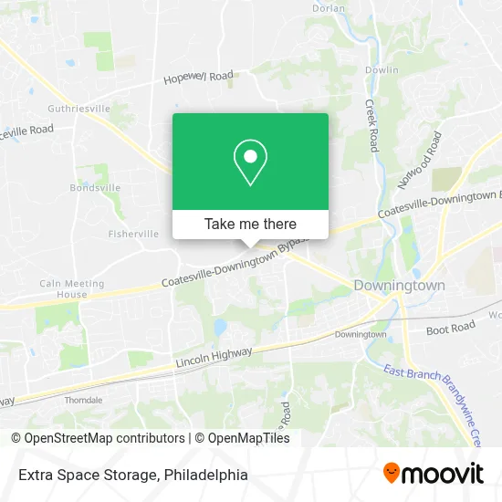 Extra Space Storage map
