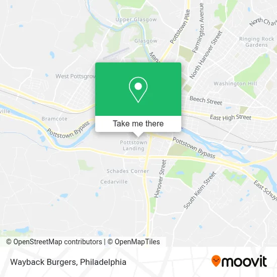 Wayback Burgers map