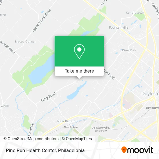 Pine Run Health Center map